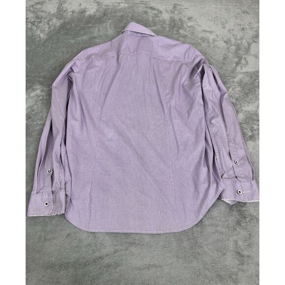 Buttercloth Regular Fit Long Sleeve Button Down Shirt Men's Size Medium Purple - Picture 2 of 11